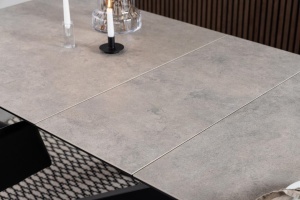 Masa dining Irwine, Gri, 76x240x100 cm - Img 2