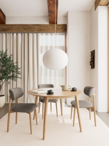 Masa dining Montreux, Natural, 75x154x115 cm