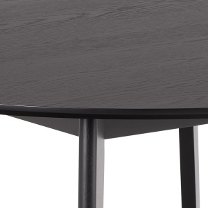 Masa dining Roxby, Negru, 76x120x120 cm - Img 4