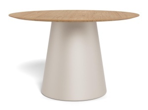 Masa dining Soli V1, Natural, 75x120x120 cm - Img 7