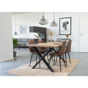 Masa dining Toulon, Natural, 140x95x75 cm - Img 3