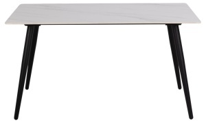 Masa dining Wicklow, Alb, 75x140x80 cm - Img 6