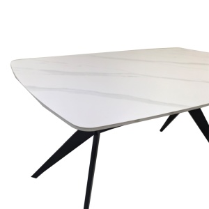Masa Ezali, Alb, 140x80x75 cm - Img 4