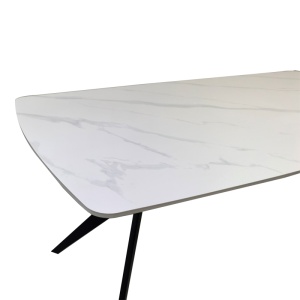 Masa Ezali, Alb, 180x90x75 cm - Img 4