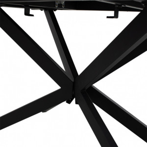 Masa Palan Extensibila Negru - Alb Gri 200x80x77 cm - Img 6