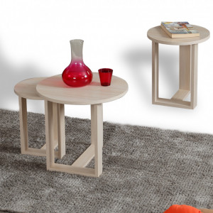 Masuta de Cafea 3 Piese Mira - Oak - Img 2