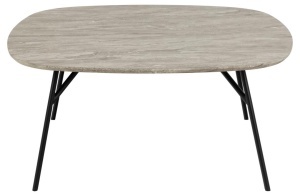 Masuta de cafea Caracas, Gri, 40x90x90 cm - Img 4