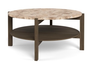 Masuta de cafea Dorsett V2, Maro, 40x80x80 cm - Img 3