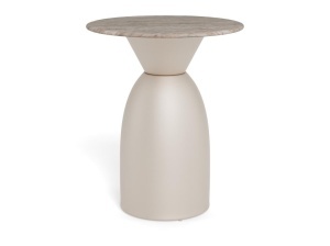 Masuta de cafea Ferrol V2, Gri, 50x40x40 cm - Img 3