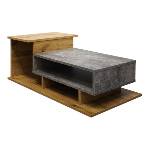 Masuta de cafea, Nuvele, Gri, 50x90x35 cm - Img 5