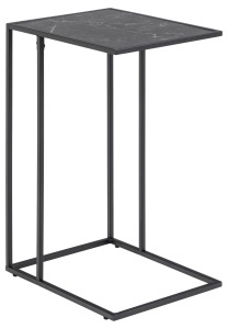 Masuta laterala Infinity, Negru, 63x43x35 cm - Img 3