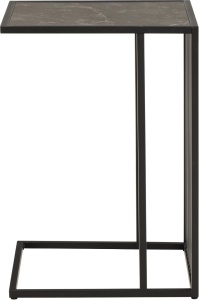 Masuta laterala Strington, Negru, 63x43x35 cm - Img 5