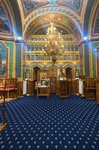 Mocheta biserica, Lotos, Albastru, 200x400 cm, Delta 15033 810 W