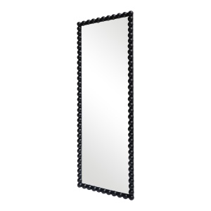 Oglinda cu lemn Ledalo, Pako World, Negru, 45x4.5x130 cm - Img 3