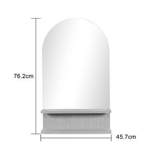 Oglinda cu raft, Mensola, Natural, 45.7x12.7x76.2 cm - Img 5