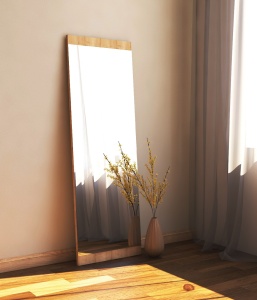Oglindă de perete Azus Natural 40x120x2.2 cm - Img 2