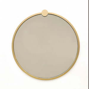 Oglinda GoldMetalÇerçeveYuvarlakAynaA708 Gold - Img 8