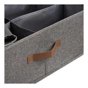 Organizator textil pentru depozitare Noto, Gri inchis , 47x56x18 cm - Img 2