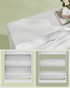 Pantofar Alb Vasagle 80x24x102 cm - Img 7