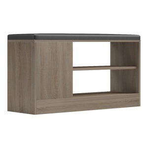Pantofar bancheta cu depozitare Deboule Bej 90x30x46 cm - Img 3