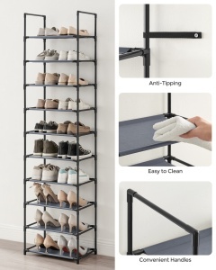 Pantofar modular Songmics Gri 45x28x173 cm - Img 6