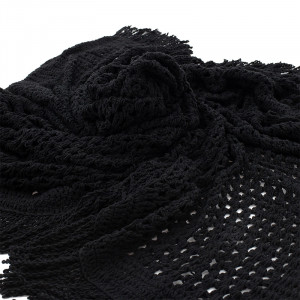 Parasolar Roof macrame negru 4x4m - Img 5