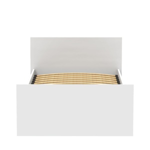 Pat 1 persoana Toscana Pako World Alb 90x200x10 cm - Img 3