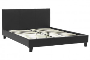 Pat dublu 150x200 cm Nevil 144 Negru Mat - Img 3