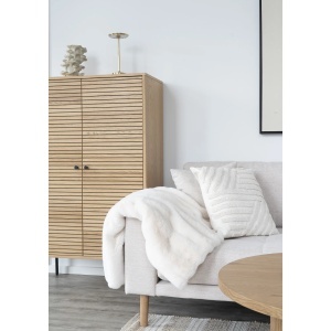 Perna decorativa Albany, Alb, 45x45 cm