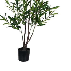 Planta decorativa Olive tree in ghiveci verde plastic PP H120 cm - Img 3