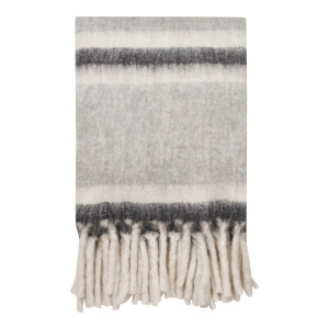 Pled decorativ Carmel, Gri, 170x130 cm - Img 3