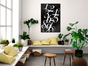 Poster - Alphabet of Digits, cu Ramă neagră, 20x30 cm - Img 2