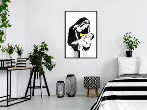 Poster - Banksy: Toxic Mary, cu Ramă neagră, 20x30 cm - Img 2