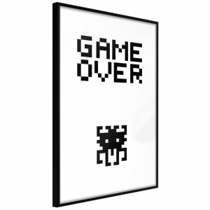 Poster - Game Over, cu Ramă neagră, 40x60 cm