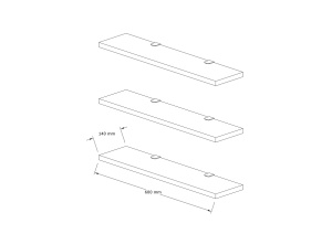Raft Boss Safir 18x60x14.5 cm - Img 4