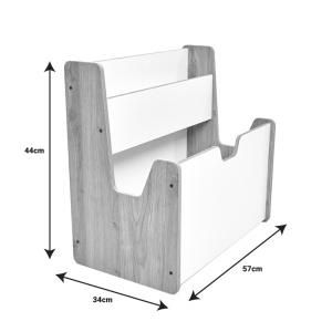 Raft Crane MDF alb-natural 57x34x44 cm - Img 7