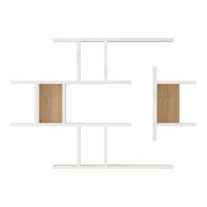 Raft de perete, Ledia, Alb, 14.5x110.6x78 cm - Img 3