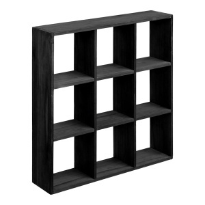 Raft de perete, Negru, 10x46x46 cm - Img 5