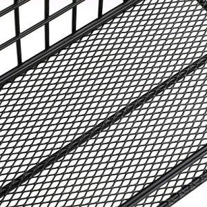 Raft de perete, Songmics, Negru, 40x13x12 cm - Img 7