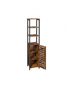 Raft depozitare, Vasagle, Maro Rustic, LSC37BX, 37 x 30 x 167 cm - Img 3