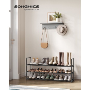 Raft pentru pantofi Songmics Gri 116x30x55 cm - Img 2