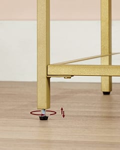 Raft, Vasagle, Auriu, 100x35x80 cm - Img 7