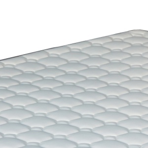Saltea cu plasa de arcuri cu o singura fata 18 cm Perfecto Pako World Alb 150x200x20 cm - Img 4