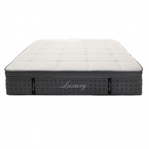 Saltea Luxury 5 zone arcuri buzunar+gel spuma cu memorie+latex 34-36cm 150x200cm - Img 5