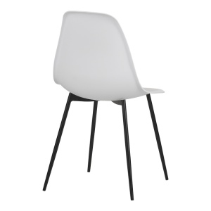 Scaun Ballen Alb 41.5x53x84.5 cm - Img 2