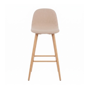 Scaun bar Bella, Bej, 41.5x49x98 cm - Img 4