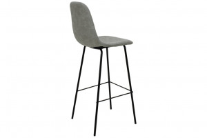 Scaun Bar Bella Negru-Gri, 109 x 41 x 40 cm - Img 2