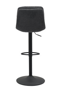 Scaun bar COLVILLE, Gri inchis, 55x94-110x47 cm - Img 2