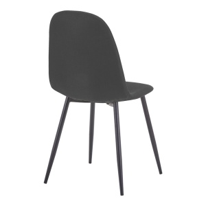 Scaun Bella, Negru/Antracit, 44x55x85 cm - Img 2
