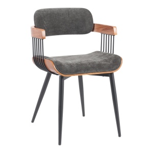 Scaun cu brate Cameo Gri inchis 53x49.5x75.5 cm